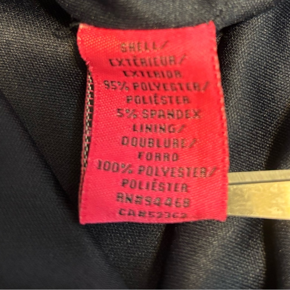 Bestey Johnson Solid Navy Blue Ruched Ponte Sheath Dress Women’s Size 8 - Picture 9 of 10